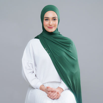 Calla Shawl in Emerald Green