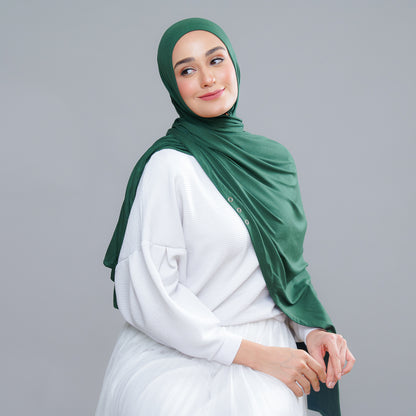 Calla Shawl in Emerald Green