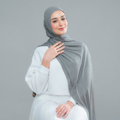Calla Shawl in Army Grey