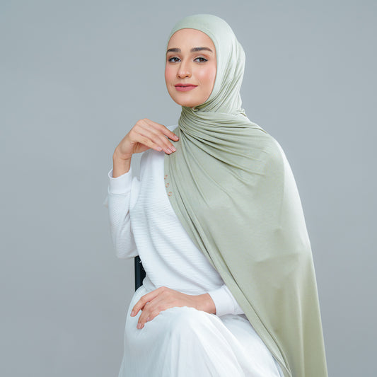 Calla Shawl in Soft Green