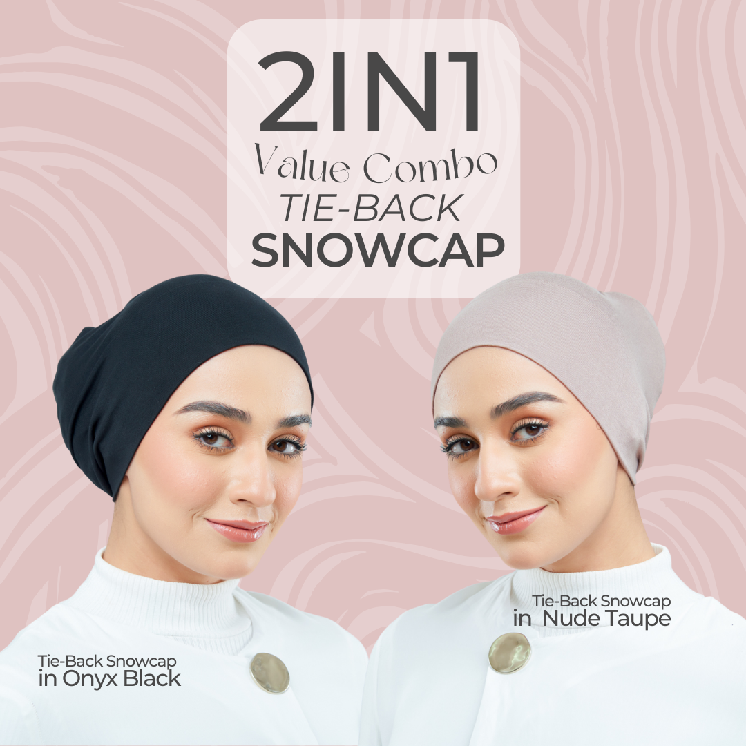 [COMBO 02] Tie-Back Viscose Snowcap