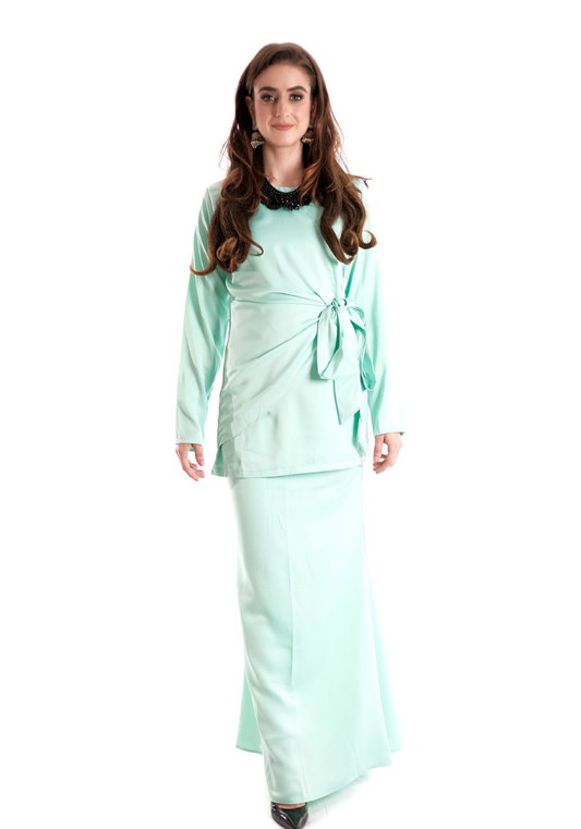 Baju Kurung Wrap in Mint Green