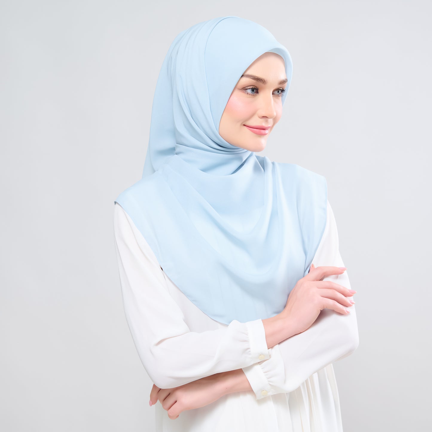 Hayfa Bawal Curve 48 in Baby Blue