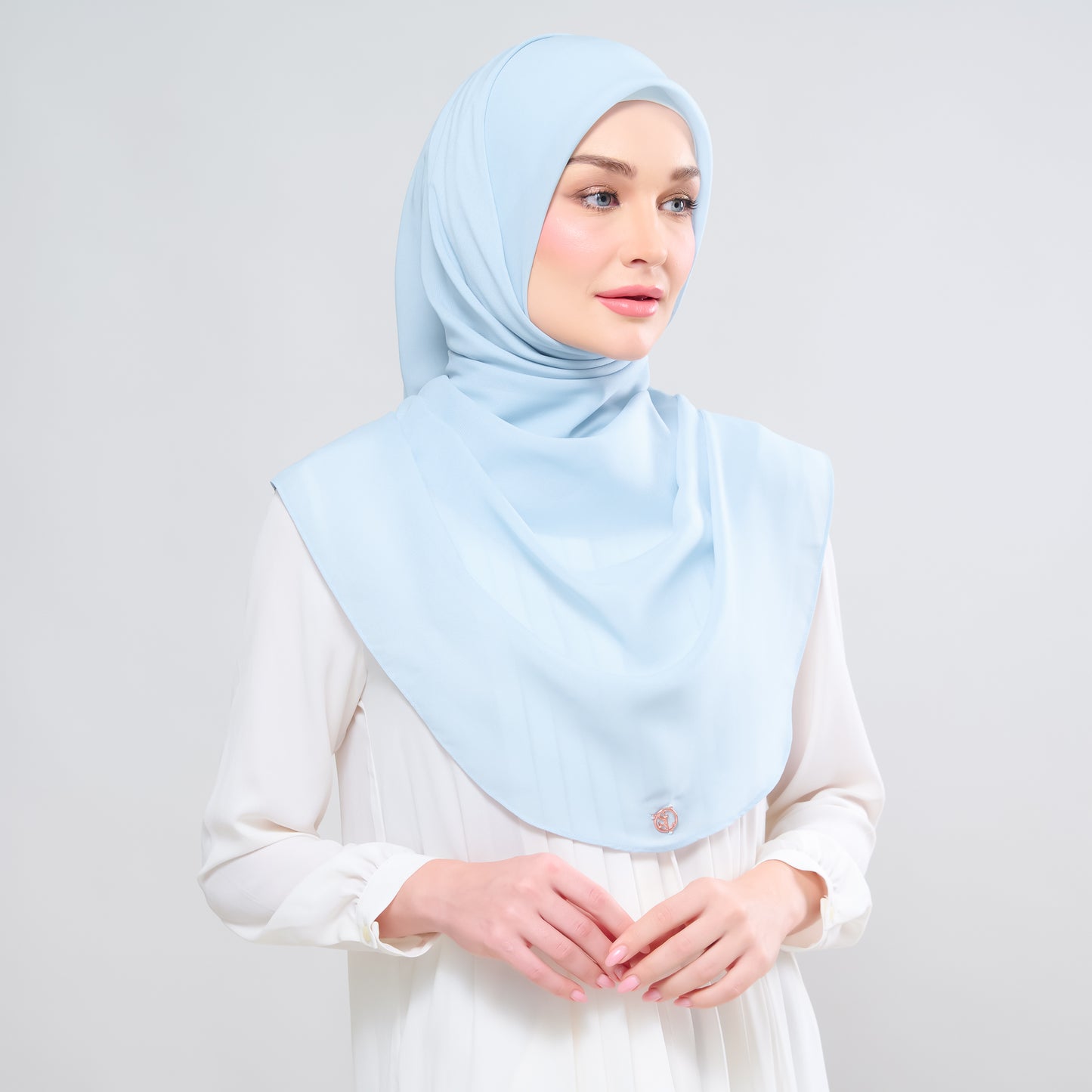 Hayfa Bawal Curve 48 in Baby Blue