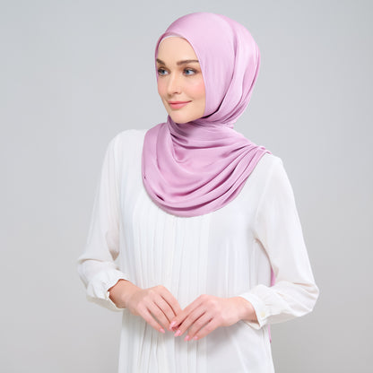 Scarlet Silk Shawl in Soft Lavender