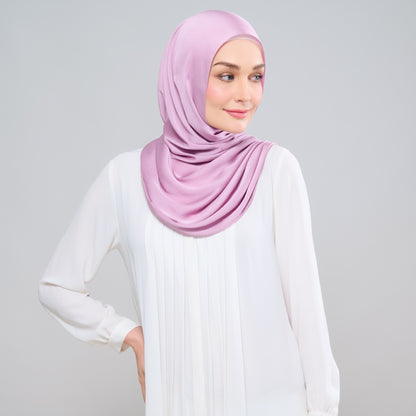 Scarlet Silk Shawl in Soft Lavender