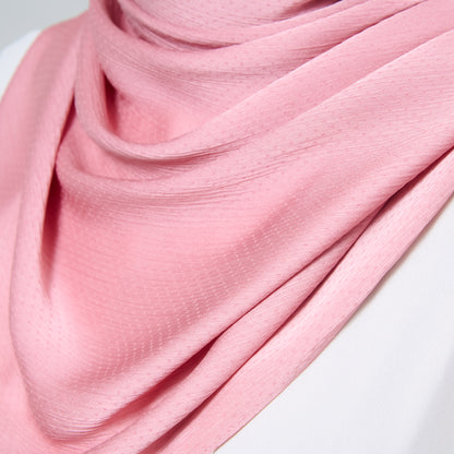 Scarlet Silk Shawl in Dusty Pink