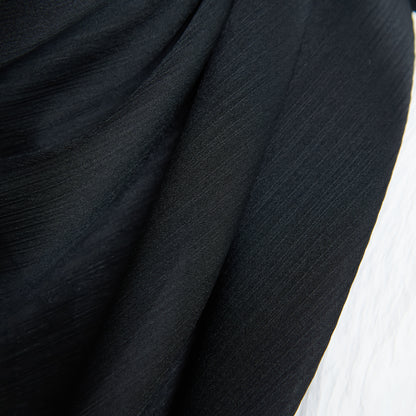 Medina Silk Shawl in Black