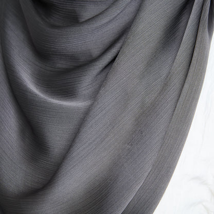 Medina Silk Shawl in Deep Grey