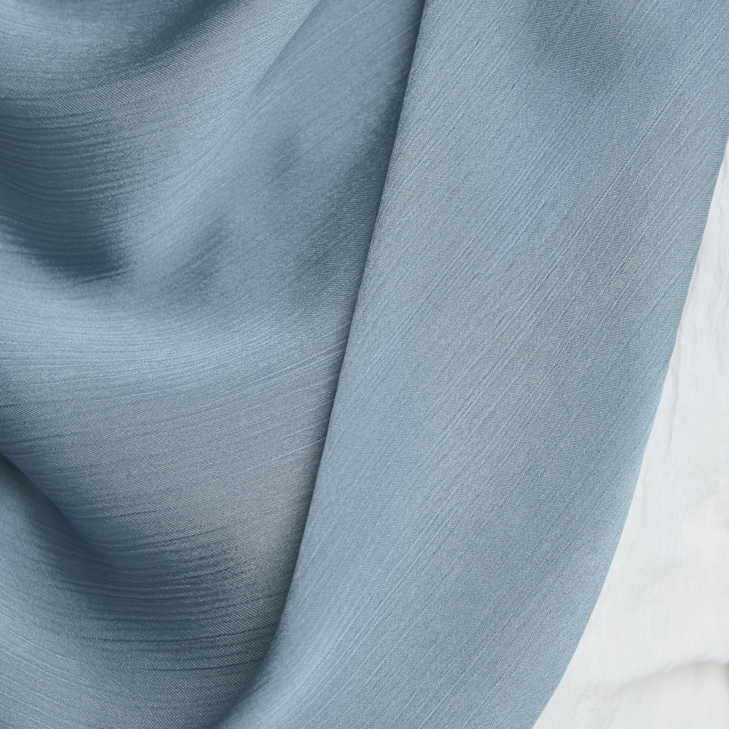 Medina Silk Shawl in Metal Blue