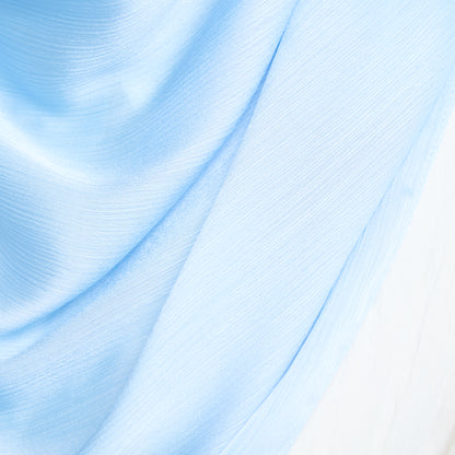 Medina Silk Shawl in Frozen Blue