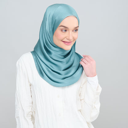 Medina Silk Shawl in Turquoise