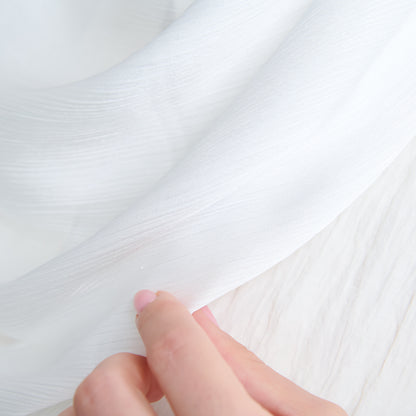 Medina Silk Shawl in Pure White