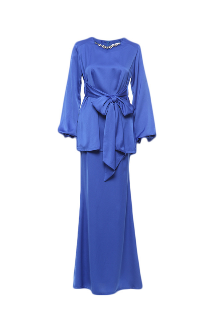 Baju Kurung Wanda Wrap in Royal Blue