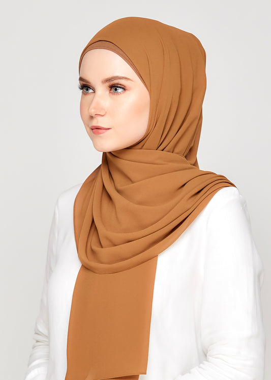 Tie-Back Chiffon Gabana in Bronze